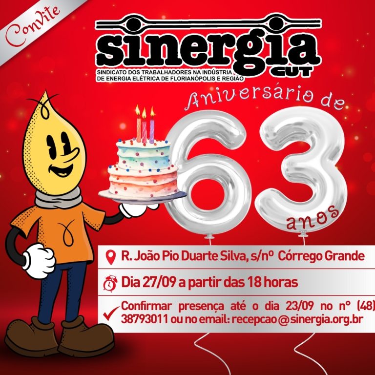 Sinergia celebra 63 anos com festa