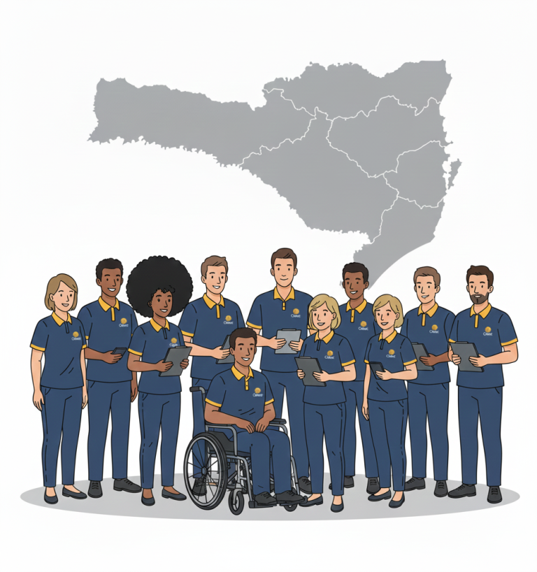 Celesc encerra 2025 com assistentes sociais em todas as Regionais