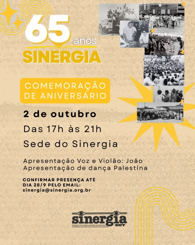 Sinergia celebra 65 anos de história e luta